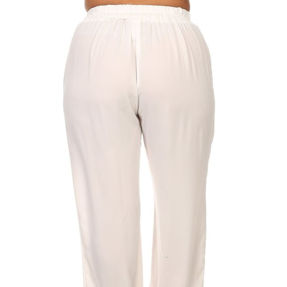 Cream Color Jogger Pant - Picture 2 of 4